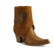 CORRAL Women's Cross Lizard Cuffed Pointed Toe Cowgirl Boots C2213