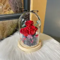 在飛比找友和YOHO優惠-玻璃罩系列 - 紅玫瑰保鮮花(永生花) #PFG1018