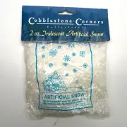 Cobblestone Corners 2 oz Iridescent Artificial Snow for Christmas Decoration
