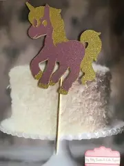 UNICORN glitter Cake Topper - Australian Made