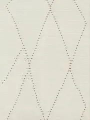 Samira Natural Dotted Diamond Abstract Wool Rug