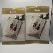 Vintage Simplicity Travel Storage Shoe Bags. 10x15 2 New