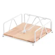 Napkin Holder for Table, Flat Napkin Holder with Weighted Arm, Square 9702