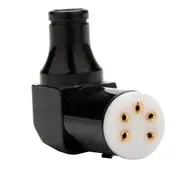 Hifi Vinyl LP Phono 5pin DIN Plug 90degree Seat Female DIN