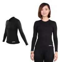 在飛比找Yahoo奇摩購物中心優惠-FIRESTAR 女機能緊身圓領保暖-長袖緊身衣 刷毛 慢跑