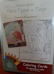 POMEGRANATE ''ONCE UPON A TIME'' Notecards to Color Activity Set