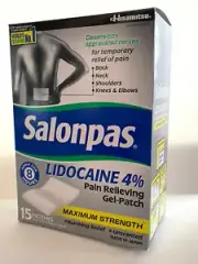 Salonpas Patch Gel Patch Pain Relieving Maximum Strength Japan 5 packs