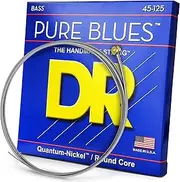 DR PURE BLUES - Quantum Nickel Bass Strings: 5-String Medium 45-125
