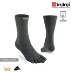 INJINJI |美國|LINER羊毛中筒內襪NX/羊毛五指內襪/中性款/男女通用/美麗諾羊毛/NAA2994 石板灰