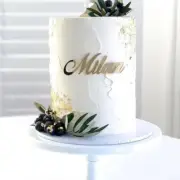 name for the front of the cake, name plaque Fropper cake sign,plain cake article