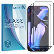 [2 Pack] Google Pixel 9 Pro XL Tempered Glass Full Coverage Crystal Clear Premium 3D Edge 9H HD Screen Protector by MEZON (Pixel 9 Pro XL, HD Full)