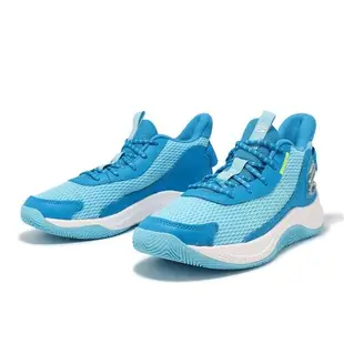 Under Armour 籃球鞋 Curry 3Z7 男鞋 藍 白 Curry 咖哩 子系列 緩衝 高筒 運動鞋 UA 3026622401