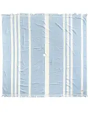 BUSINESS & PLEASURE CO. - BEACH BLANKET- VINTAGE LIGHT BLUE STRIPE