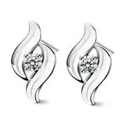 4PCS Copper Earrings Female Wild Fashion Jewelry Retro Cute Jewelry