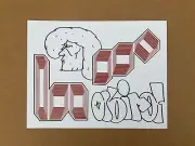 Barry Mcgee Original Drawing on Large sticker Twist Bay Area Graffiti Kaws