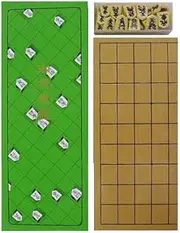 Tanaka Go Board Store Shogi Set, 14.7 x 5.7 x 1.3 inches (37.2 x 14.4 x 3.2 cm), Wood, for 2