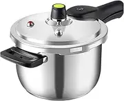 UOOD Pressure Cooker, General Household Gas Induction Cooker, 304 Stainless Steel Thickened Pressure Cooker Explosion-Proof Large Capacity (Size : 5.5L)