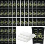 Moist Cotton Towel Bulk Moist Towelettes Individually Wrapped 8.7" x 8.7",White Towel Services,Refreshment Pre Moistened Towels Lemon Scent for Travel Sport Party Spa Dentist Hote200