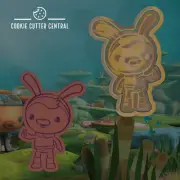 Octonauts - Tweak Bunny Cookie Cutter and Embosser - 10.7cm x 7.1cm