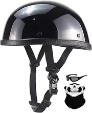 JianJud Vintage Motorcycle Beanie Skull Cap, Low Profile Motorcycle Baseball Capt for Woman Man, Lightweight Novelty Small Cap for Biker Scooter Moped Motorbike, DOT Approved