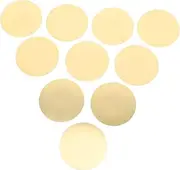 BESPORTBLE 10pcs Pickup Buzzer Guitar Disc Pickup Transducer Mic Sound Sensor for Drum Machines Acoustic Pickup Transducer for Instruments Microphone Sound Sensor Beige Copper