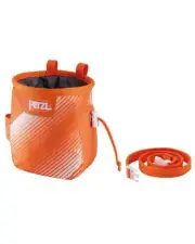 Petzl Saka Bag Chalk Bags, Orange/White