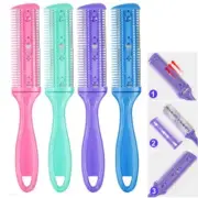 6X Professional Hairdressers Razor Comb Razor DIY Hair Cutting Thinning Trimmer