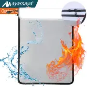 Large Fireproof Document Bag Waterproof Fire Proof File Money Safe Pouch Storage