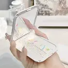 Colorful Fireworks Portable Folding Makeup Mirror With Comb Make Up Mirrors G-XA