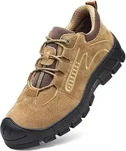 [BIAJIAZHUA] Outdoor Work Boots Steel Toe Anti-Smash,Steel Toe Boots for Women Slip-Resistant Outsole,Steel Toe Sneakers for Men Anti-Puncture Insulation Anti-Colision(8)