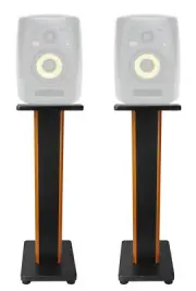 (2) Rockville 28" 2-Tone Studio Monitor Speaker Stands For KRK VXT-4 Monitors