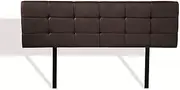 PU Leather Double Bed Deluxe Headboard BedHead - Brown