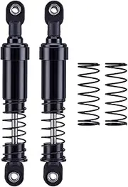 RC Car Shock Absorber 2x1/10 Metal Spring Assembled Upgrade Spare Part RC Shock Absorber Spare Parts for, black