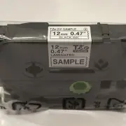 Genuine SAMPLE Brother TZe-231, 1/2 Black on White P-Touch TZ Labeling Tape