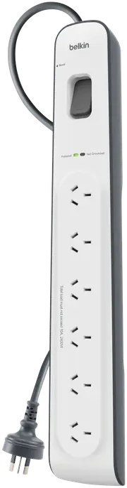 Belkin 6 Port Surge Protector (2M Cord)