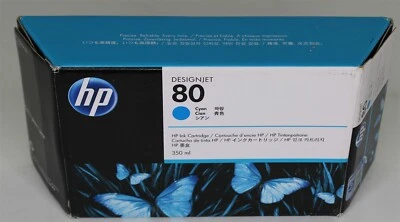 HP DesignJet C4846A 80 Cyan Ink Cartridge For Printer 1055 1050 Year 2016