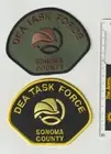 DEA Sonoma County CA Task Force patch pair