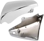 Battery Cover Motorcycle Chrome Left Right Battery Side Fairing Covers ABS Fit For Kawasaki Vulcan VN900 Classic Custom 2006-2020 Motorcycle Battery Cover
