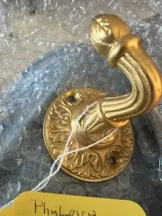 PHYLRICH Robe Hook, KA10-24, Baroque Pattern, Satin Gold