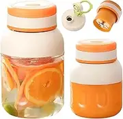 1200ML Small Juicer Portable Blender, for Smoothies and Shakes, USB Rechargeable, Lid and Sip Spout, Blend Ice and Frozen Fruit