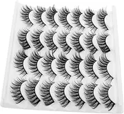 BATHVEVE Full Lashes Strips 14 Pairs Natural Looking Fake Eyelashes Lash Extension Kit for Women for Parties Daily