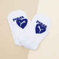 在飛比找momo購物網優惠-【PUMA】踝襪 Fashion 白 藍 愛心 中筒 休閒襪