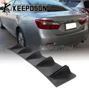For Toyota Camry Car Rear Bumper Diffuser Lip Splitter Spoiler Shark Fins Black (for: Toyota)