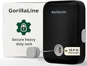 GorillaLine - Retractable Clothesline Indoor Outdoor Clothes Line | Heavy Duty Drying Laundry Wall Mounted Rack Clothing Retracting Hanging Lock to Prevent Sagging Black
