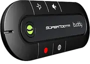 [SuperTooth] Buddy Handsfree Bluetooth Visor Speakerphone Car Kit for Smartphone Devices, Compatible with iPhone, Samsung, Huawei, Google and Other Mobile Smartphones - Black