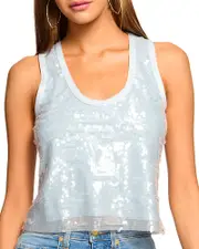 Ramy Brook Chelsey Sequined Tank Top