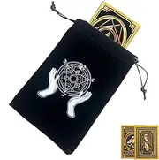 Tarot Bags and Pouches - Flannel Tarot Card Case Drawstrings Reusable Tarot Deck Holder | Portable Tarot Bags Storage Bag Tarot Card Pouch for Tarot Card Accessories, New N, Refer to description,