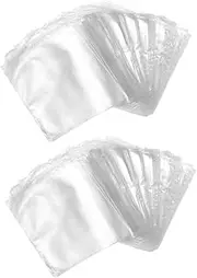 BUTIFULSIC 200pcs Heat Shrinkable Plastic Film White Shrink Wrap Bags Environmental Friendly Laminating for Essential Oil Bottles