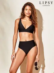 Lipsy Black Wide Apex Bikini Top (AN6713) | $51
