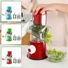 Kitchen Vegetable Food Manual Rotary Drum Grater Chopper Slicer Cutter Shredder~